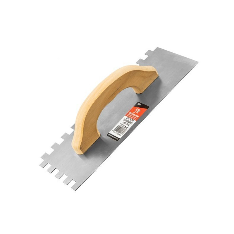 LLANA DENTADA - CABO DE MADERA - 10X10 MM