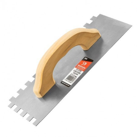 LLANA DENTADA - CABO DE MADERA - 10X10 MM