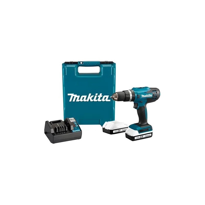 TALADRO PERCUTOR INALAMBRICO MAKITA + 2 BAT
