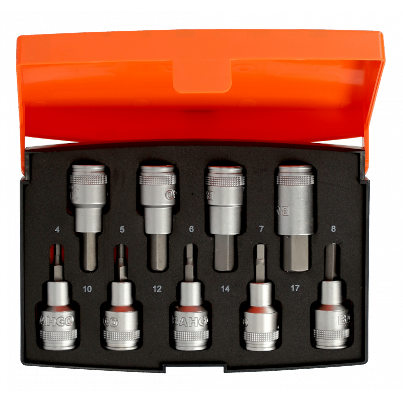 JUEGO DE BOCALLAVES DE 1/2 EN CAJA METALICA SM 10