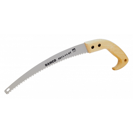 SERRUCHO DE PODA MANUAL C/PUNTA ENDURECIDA Y MANGO DE MADERA 6 TPI 11